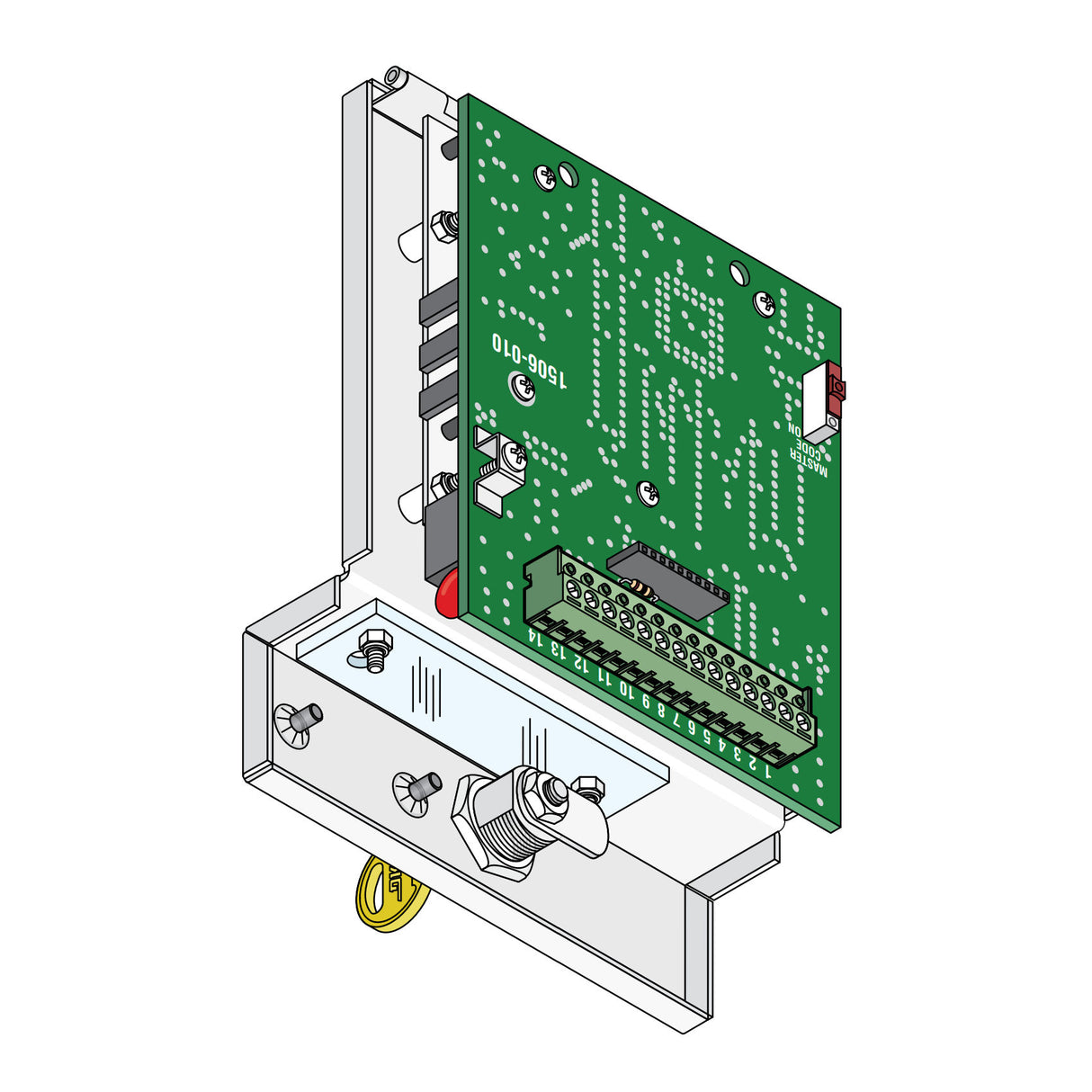 Doorking 1506-051 Placa frontal para teclado