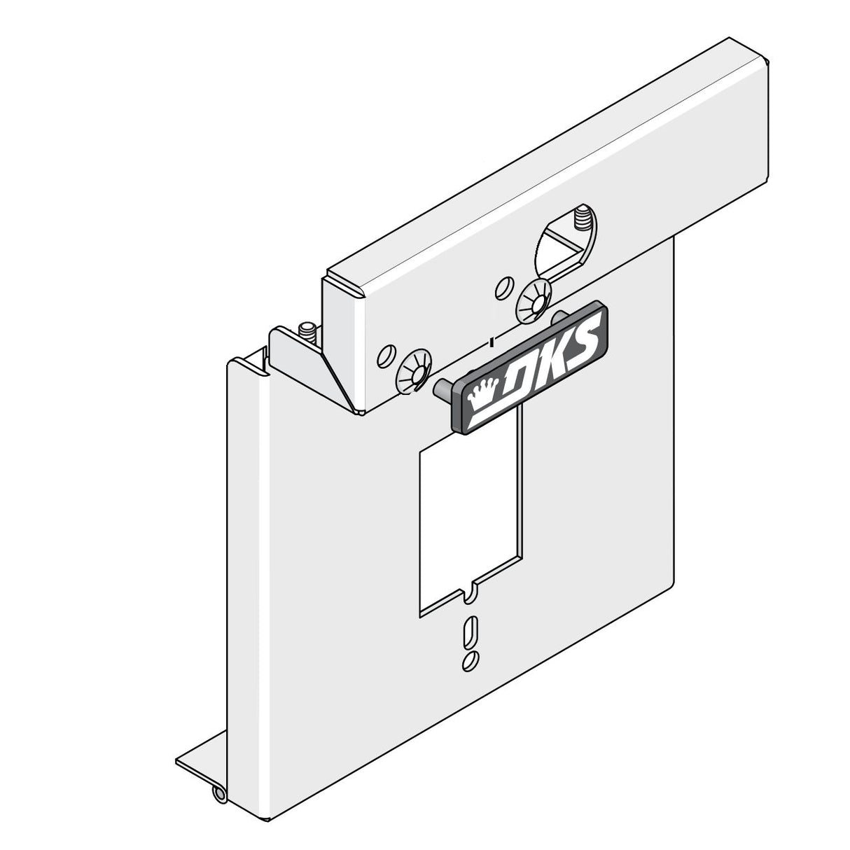 Doorking 1508-053 Placa frontal de repuesto para lector de tarjetas