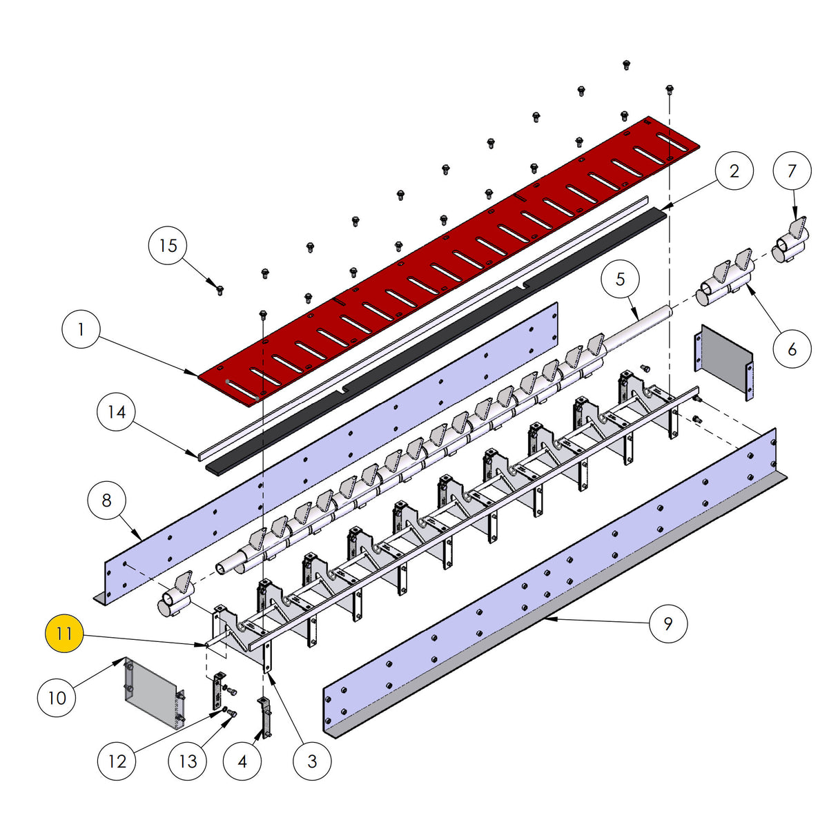 Doorking 1610-044 Varilla de acero de 0,5" de diámetro x 72" de largo