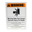 Doorking 2599-100 Warning Sign For Automatic Gates