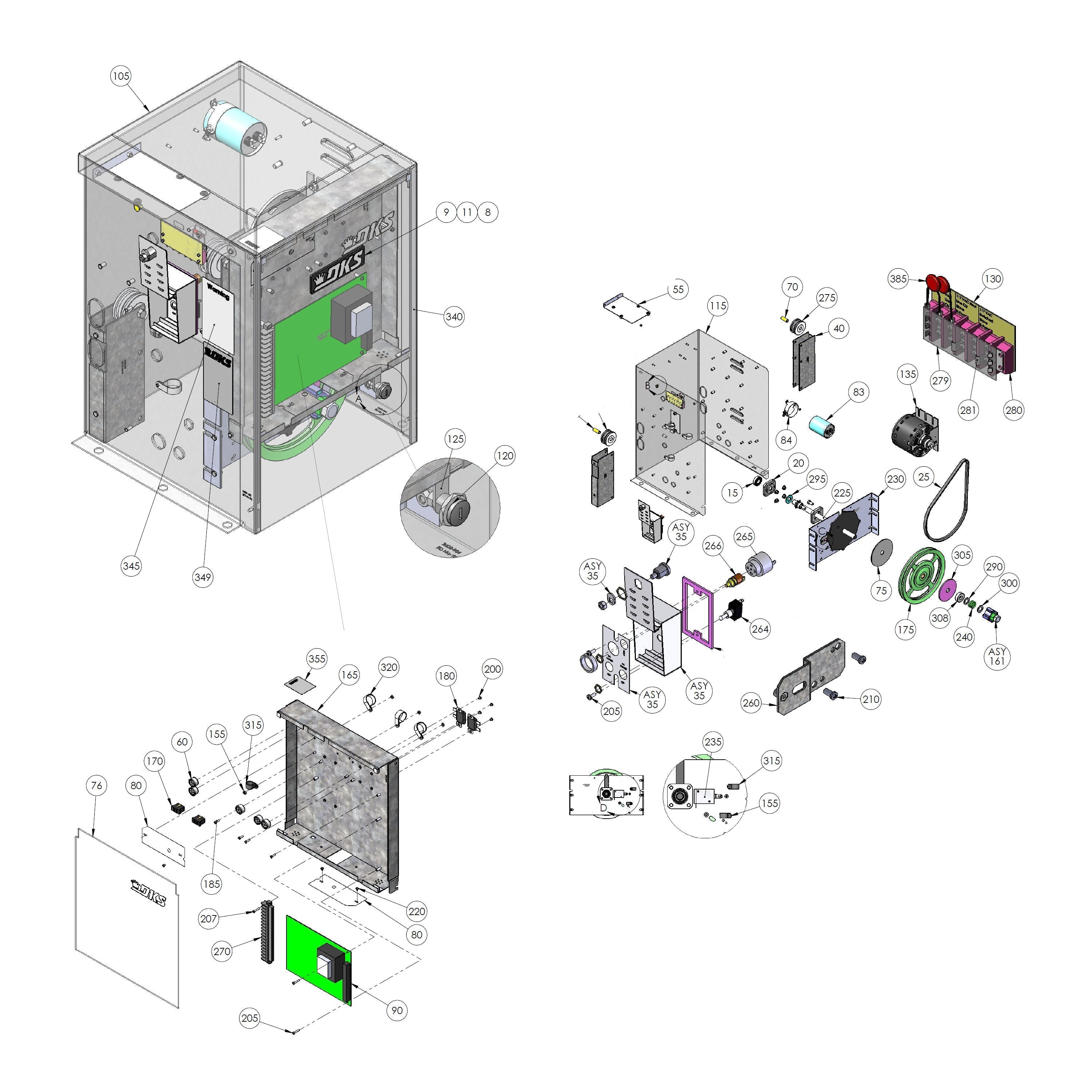Doorking 9150-384 Parts Diagram | Elitegates.net