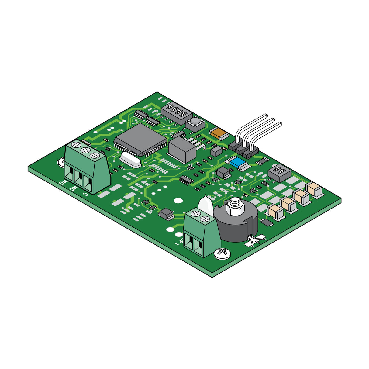 Doorking 9411 Single-Channel Plug-In Loop Detector w/ Auxiliary Relay