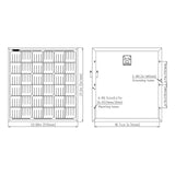 Elite 50W12V solar panel dimensions