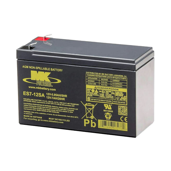 SigmasTek MK Battery ES17-12 Replacement - 12V 18Ah Lead Acid Battery | High Drain Devices Power Pack