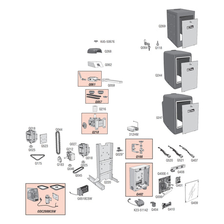 Elite CSW200 Parts Diagram | Elitegates.net