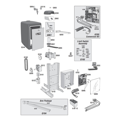 Elite RoboSwing Parts Diagram | Elitegates.net