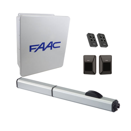 Faac 400 Hydraulic Swing Gate Opener Kit, control board cover closed