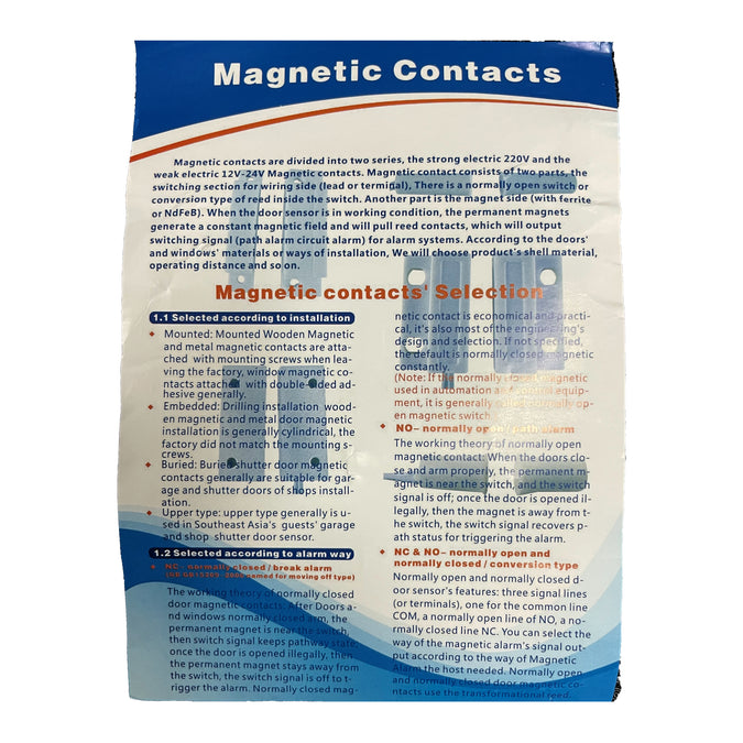 Magnetic Contact Sensors for Gates, Doors & Security | EliteGates.net ...