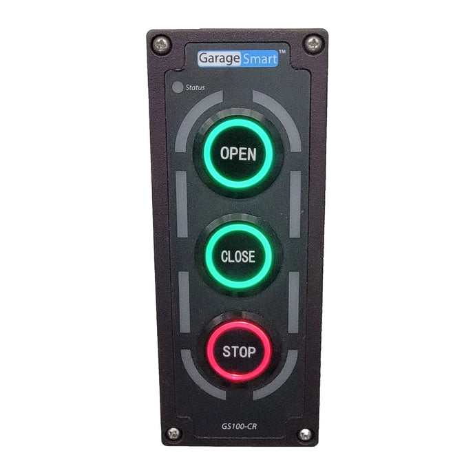 GarageSmart GS100-CR Estación inteligente WiFi de 3 botones