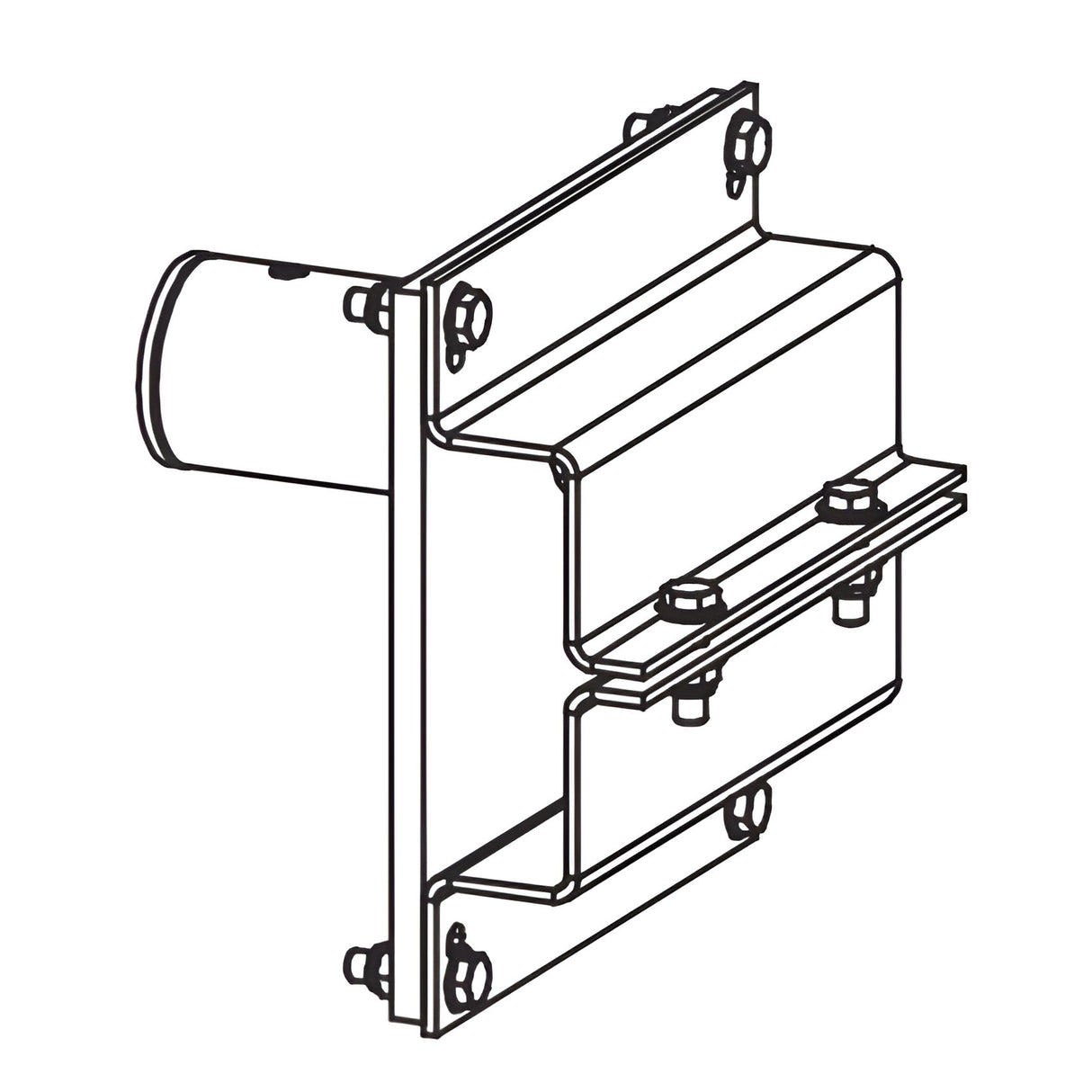 HySecurity MX001090 Bracket and Clamps, Side Mount