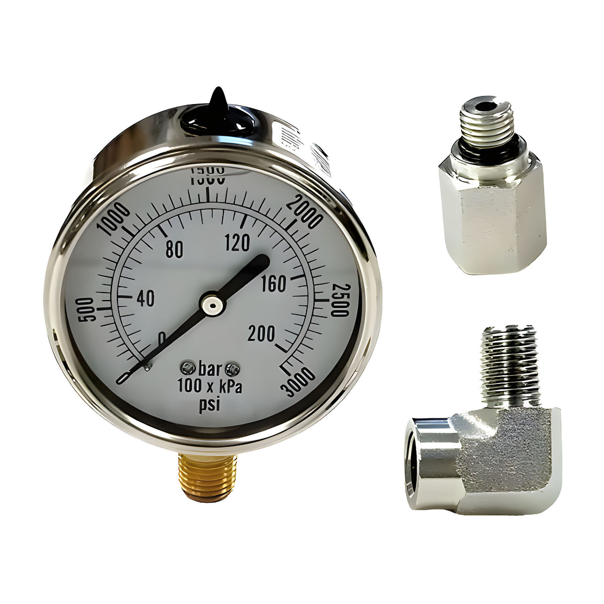 HySecurity MX001107 Gauge, Pressure, 3000 PSI, Kit