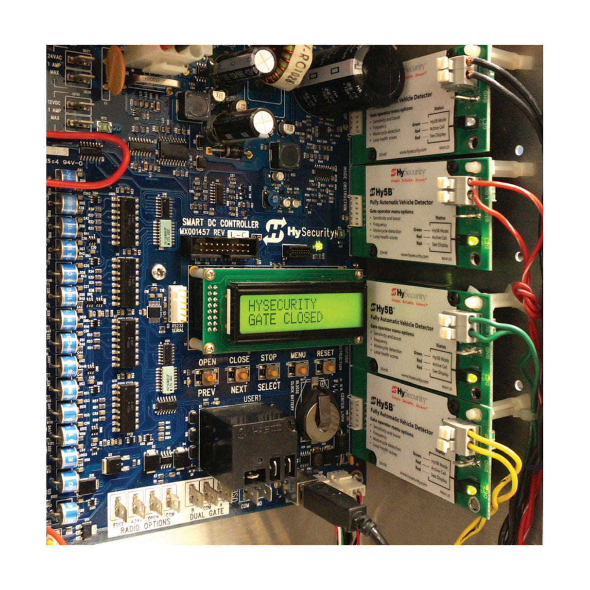 HySecurity Hy5B, shown installed on a circuit board