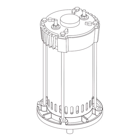 HySecurity MX001647 2HP 24VDC Motor, illustration