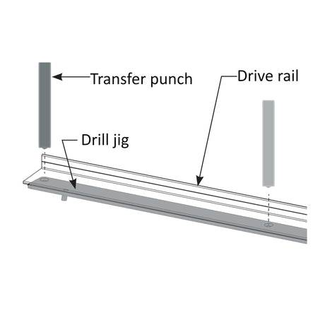 HySecurity MX002750 XtremeDrive Rack Install Kit, installation illustration