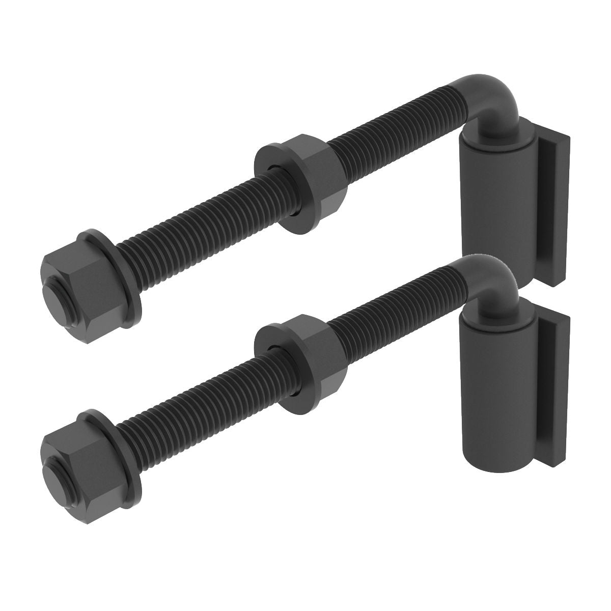 Security Brands K-GBHA700B J-Bolt Hinges 10 inch (Pair)