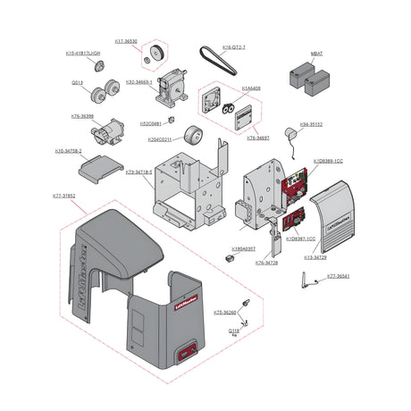 LiftMaster CSL24 Repair Parts Diagram | Elitegates.net