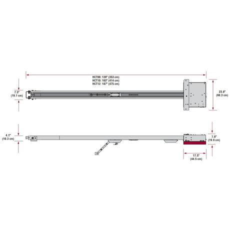 Liftmaster HCT12 Rail for HCT Overhead Operators (12ft)