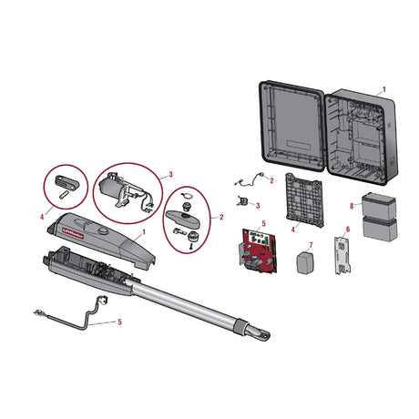 LiftMaster LA400PKGUL Repair Parts Diagram | Elitegates.net