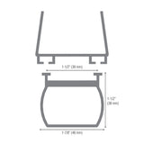 Miller Edge ME123 Safety Edge for automatic gates, dimensions