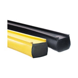 Miller Edge ME123 Safety Edge for automatic gates, showing black and yellow versions