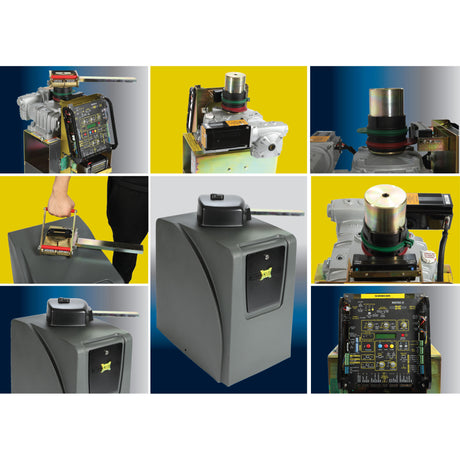 Maximum Controls Megatron 2200 HP PRO Swing Gate Operator, showing different angles and features