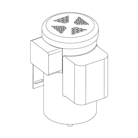 HySecurity MX001639 Replacement Motor 5 HP, illustration