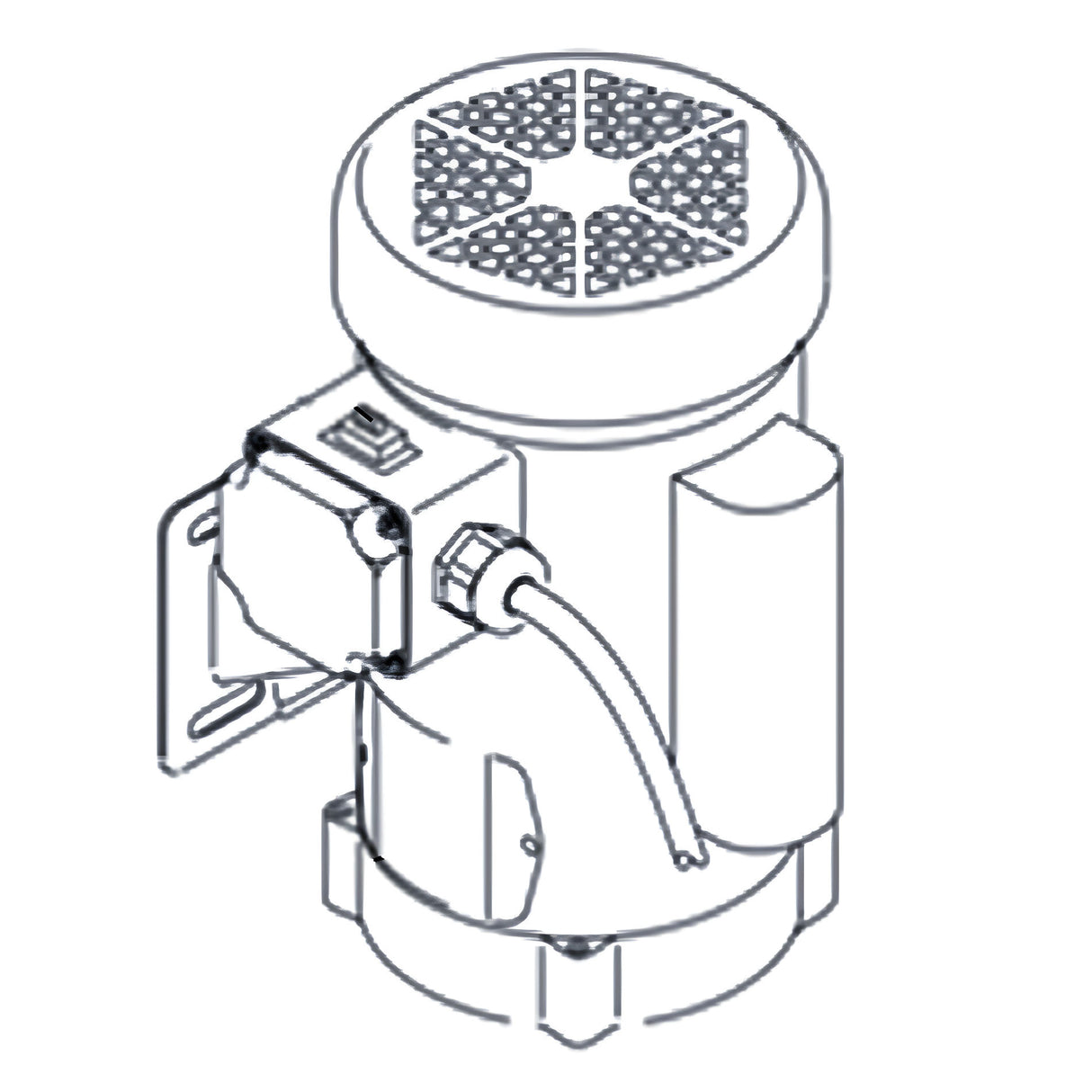 Motor de repuesto HySecurity MX001725 de 5 caballos de fuerza (230 VCA)