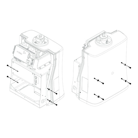 HySecurity MX4460 Rear Cover for SwingSmart CNX, installation illustration
