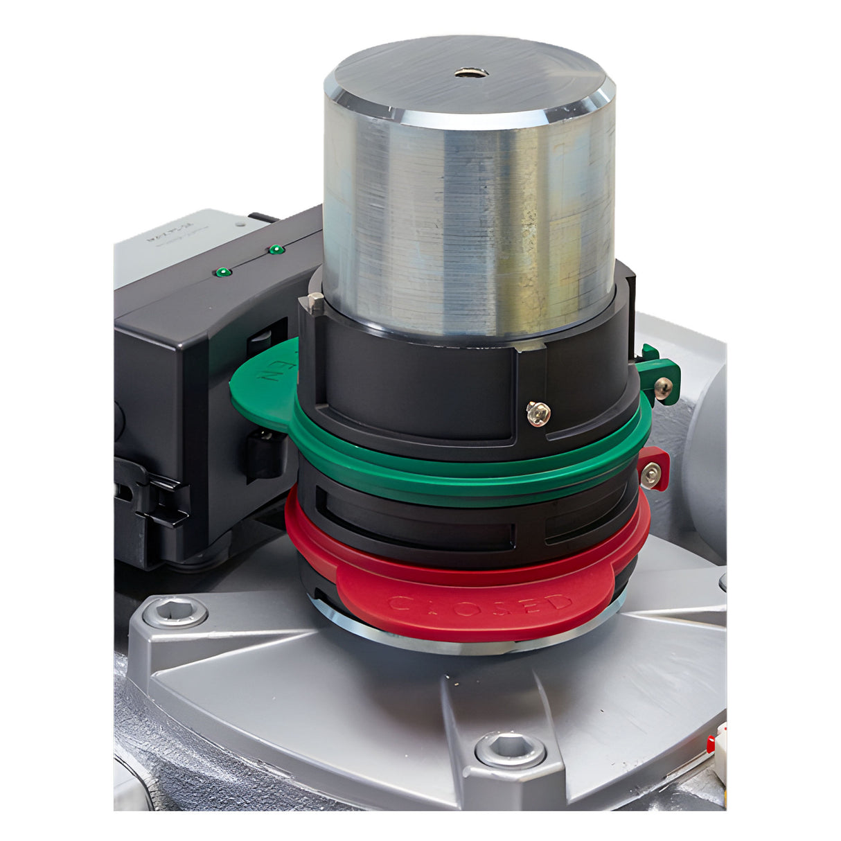 Maximum Controls MX022 Position Collar Assembly, shown on a gate operator | Elitegates.net