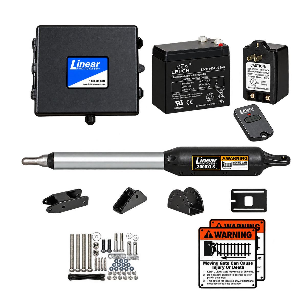 Linear PRO-SW3000XLS Single Swing Gate Operator Kit | Elitegates.net