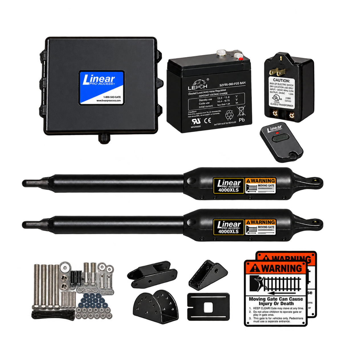 Linear PRO-SW4000XLS Dual Swing Gate Operator Kit | Elitegates.net