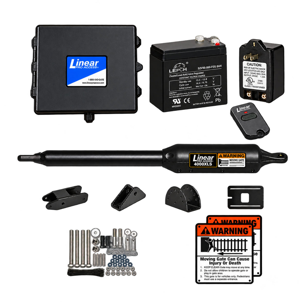 Linear PRO-SW4000XLS Single Swing Gate Operator Kit | Elitegates.net