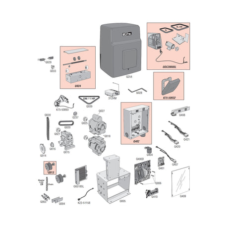 Elite SL3000 Parts Diagram | Elitegates.net
