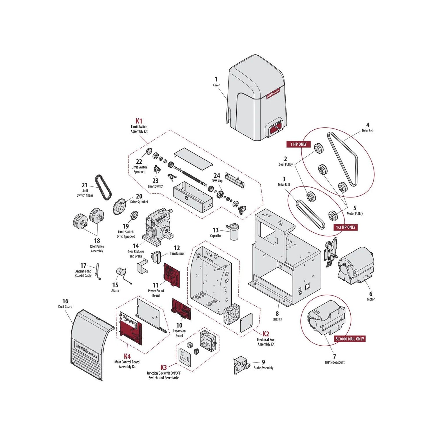 Liftmaster K76-37306 Limit Switch Box | Elitegates.net – Elite Gates