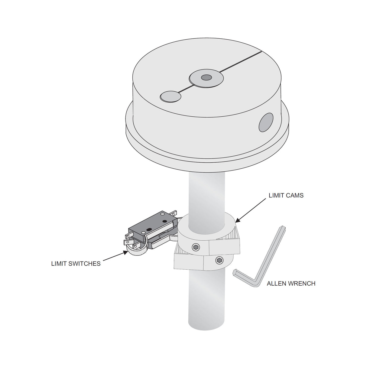 SW-375 DC limit switch assembly