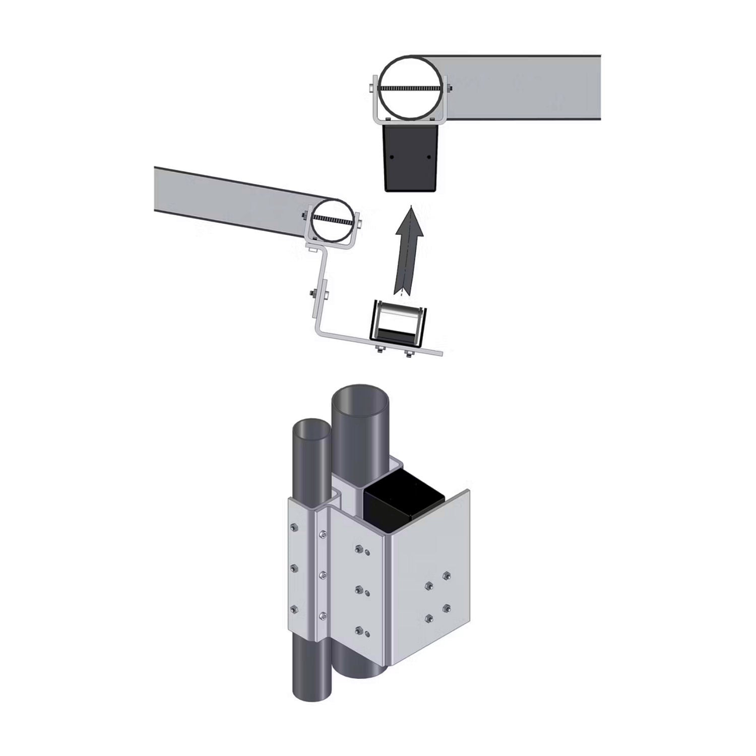 Securitron FMK-SW Mounting Bracket for Swing Gates | Elitegates