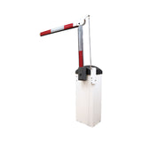 Hysecurity STRONGARMPARK DC10 Barrier Arm Gate Opener, shown with articulating arm - open position