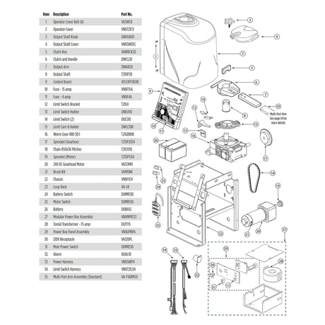 Viking Access T21NX Parts Diagram | Elitegates.net
