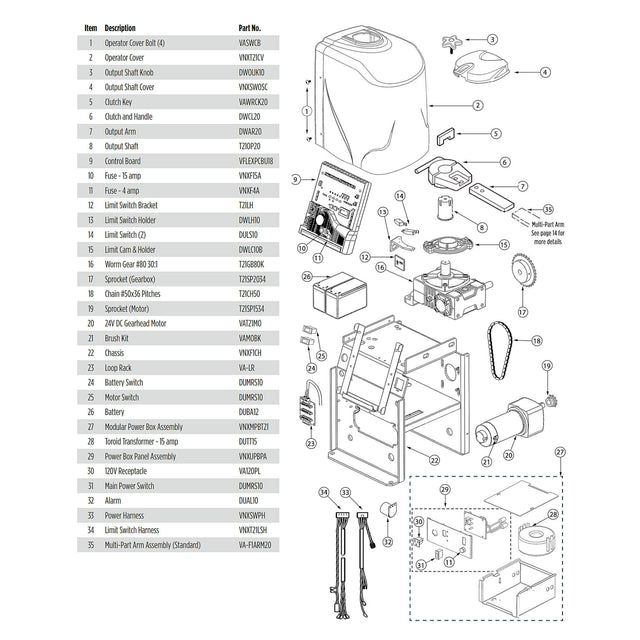 Viking Access T21NX Parts Diagram | Elitegates.net