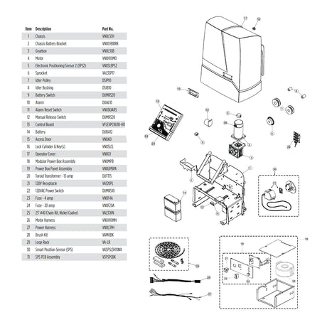 Viking Access VA-H10SPS Parts Diagram | Elitegates.net
