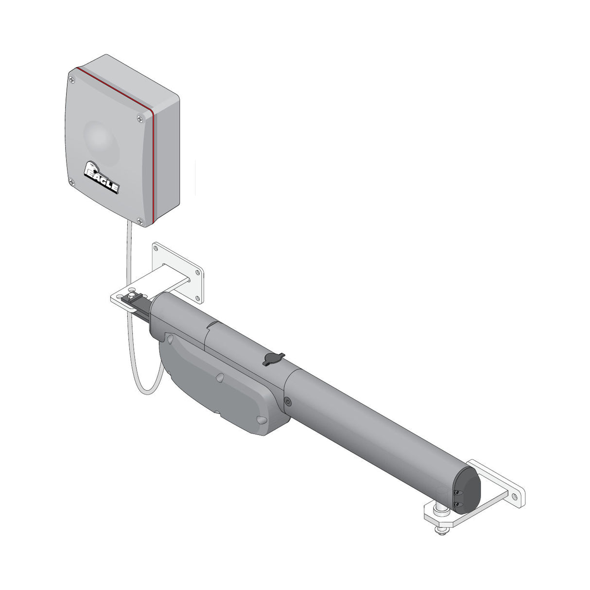 Eagle X9L Long Arm, showing on its mounting brackets