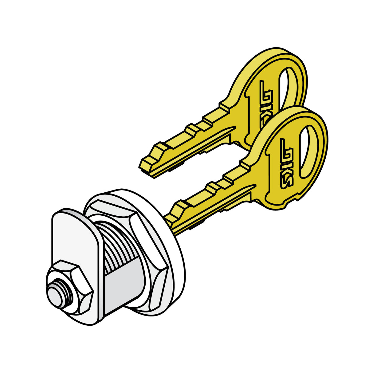 Doorking 4001-035 Lock & Key Set