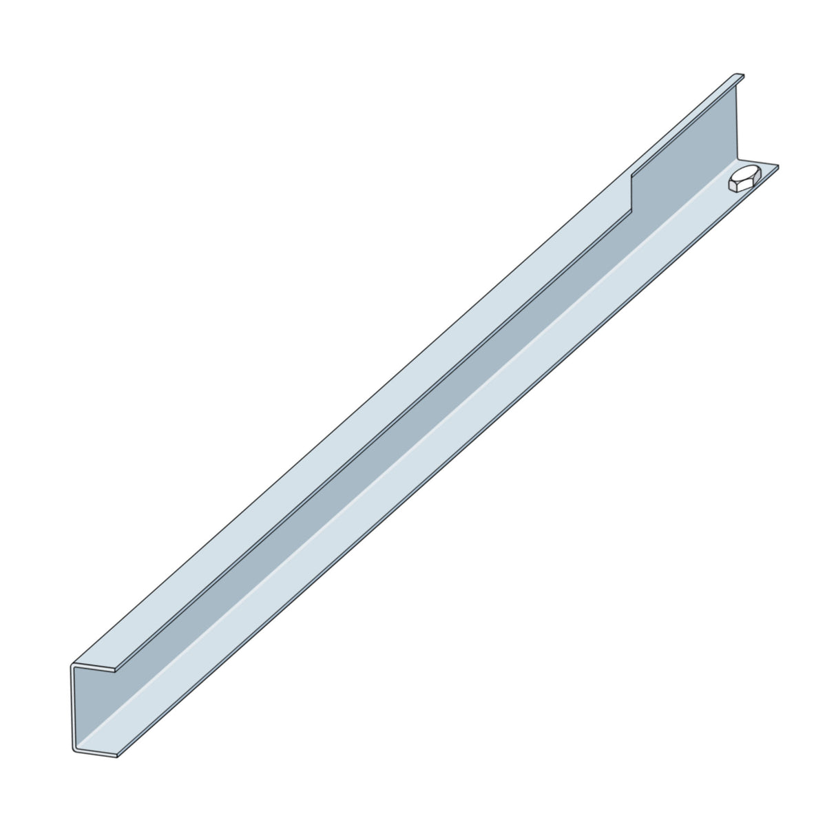 Doorking 1150-132 Rail-Right, 17 Ft.