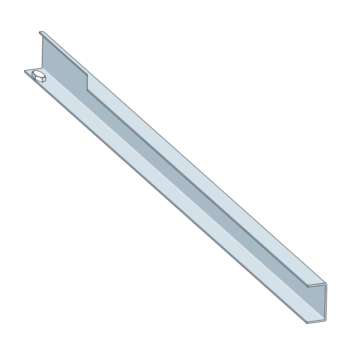 Doorking 1150-132 Rail-Right, 17 Ft.