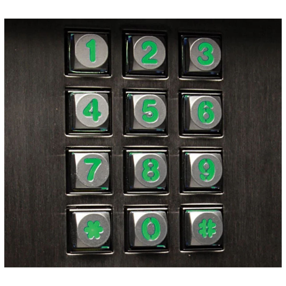Doorking 1515-081 zoomed in on the keypad itself