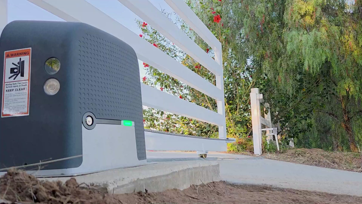 Linear Juno Slide Gate Operator - in action