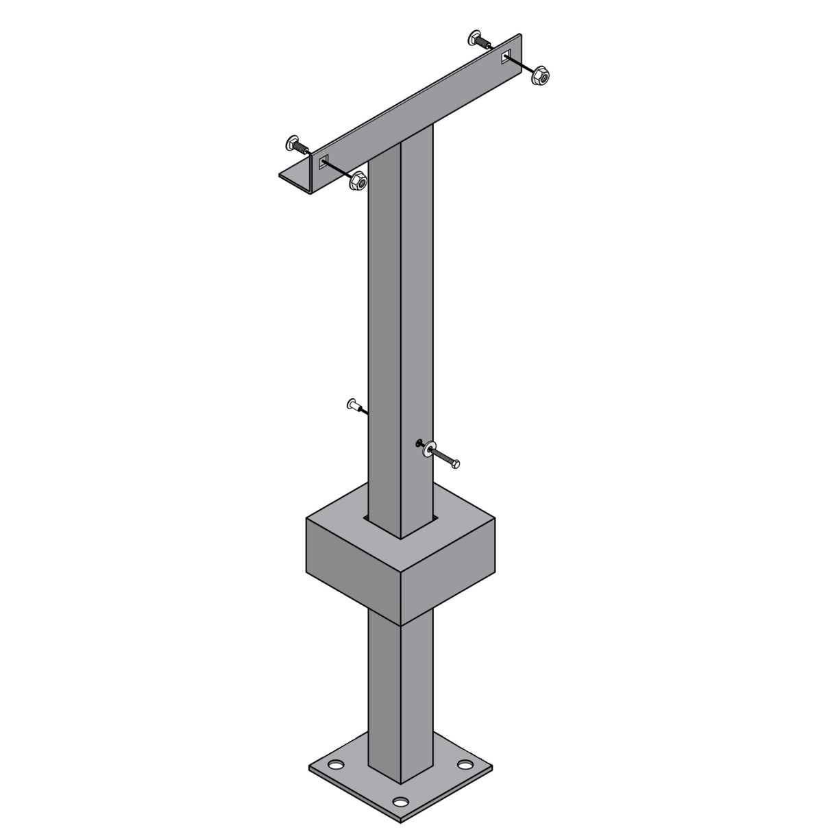 Doorking 1000-045 Post Mount Kit