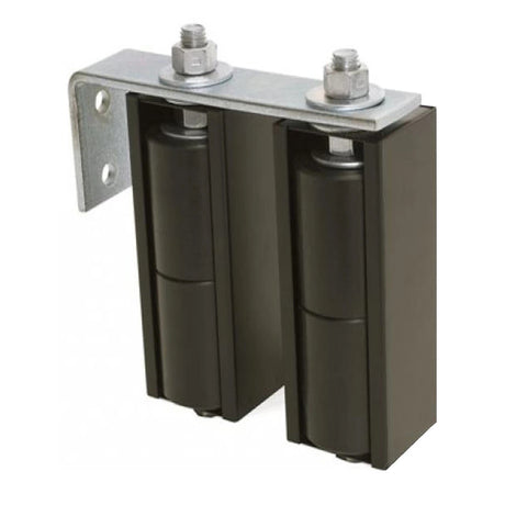 Doorking 1204-123 Dual Guarded Guide Rollers (6")