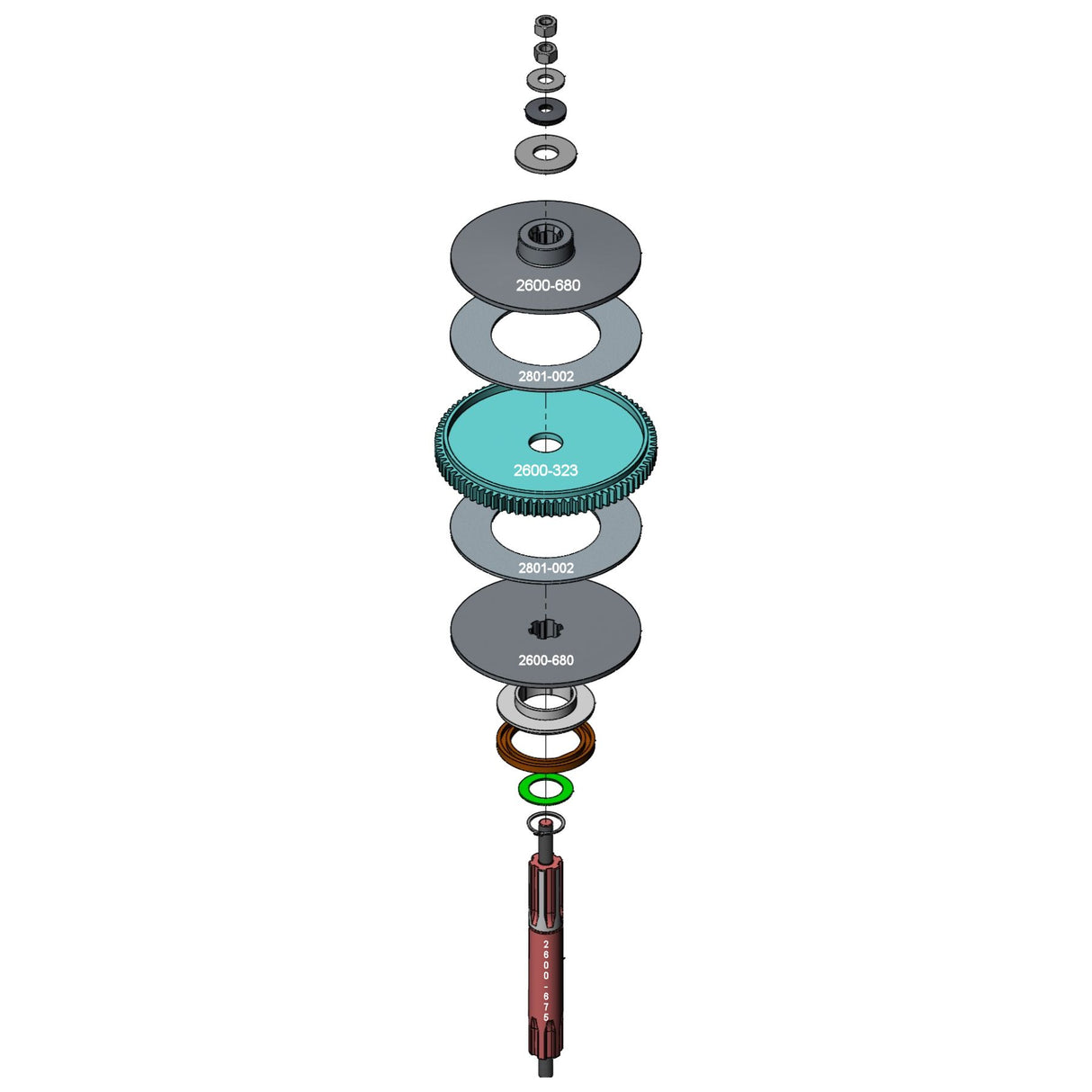 Doorking 2600-323 Worm Gear