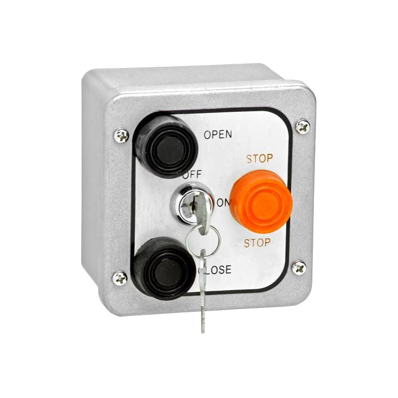 MMTC 3BXL Three Button Station With Lockout, Exterior | Elitegates